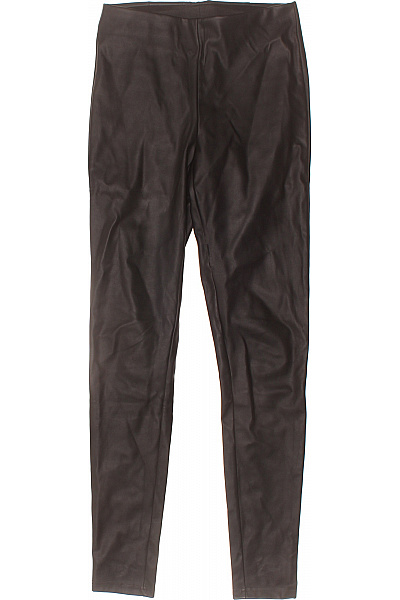 VILA Dámské Koženkové Legíny Dlouhé černé Vel. XS