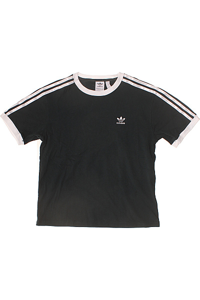 ADIDAS Dámské tričko s krátkým rukávem černé basic pruhované Vel. s | ADIDAS | obrázek 2