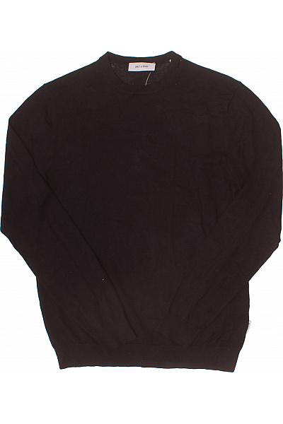 ONLY & SONS Pánský černý Svetr S Dlouhým Rukávem Basic Velikost M