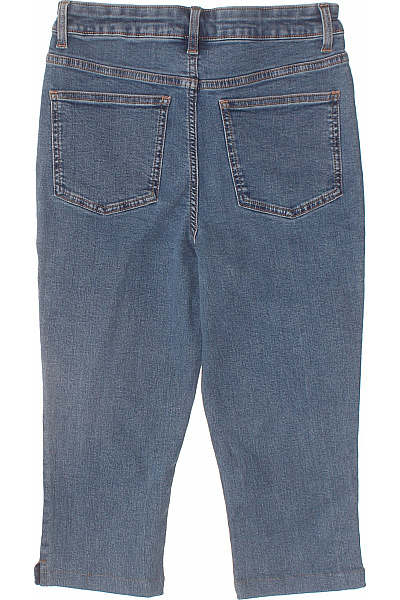 asos Dámské džínové kraťasy pod kolena s vysokým pasem volnočasové modré Vel. 10 | asos | obrázek 2