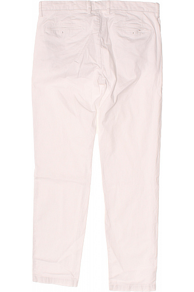 LAWRENCE GREY Pánské kalhoty bílé volnočasové rovné plátěné s kapsami Vel. 48 | LAWRENCE GREY | obrázek 2