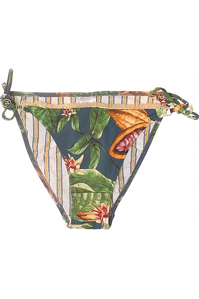 Watercult Dámské Plavkové Kalhotky Trojúhelníkové Květinové Pruhované Na Zavazování Vel. 36