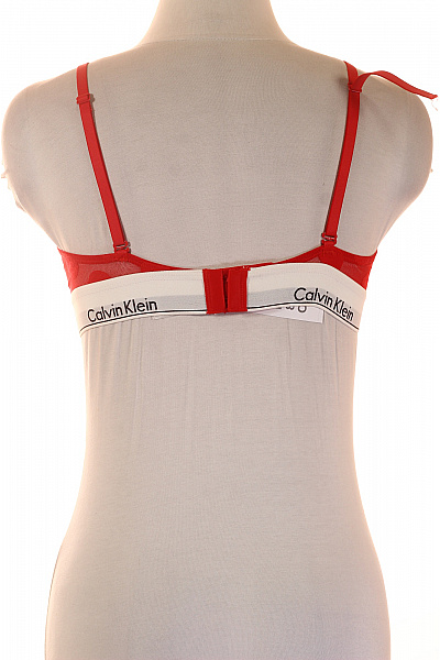 Calvin Klein Dámská červená trojúhelníková podprsenka s puntíky Vel. EU L | Calvin Klein | obrázek 2