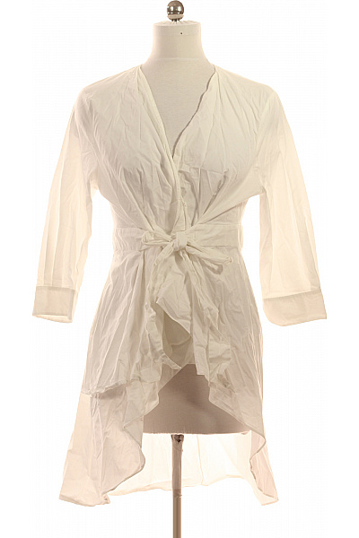 ZARA Bílé zavinovací šaty s dlouhým rukávem volnočasové Vel. EU xl | ZARA | obrázek 2