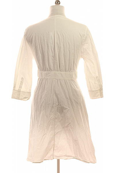 ZARA Bílé zavinovací šaty s dlouhým rukávem volnočasové Vel. EU xl | ZARA | obrázek 3