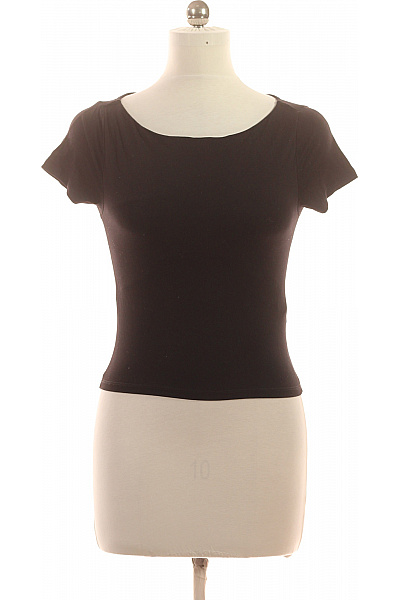 gina tricot Dámské tričko s krátkým rukávem černé basic Velikost M | gina tricot | obrázek 2