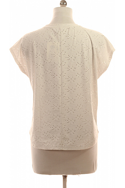 ONLY Dámské tričko s krátkým rukávem a průstřihy bílé polyesterové Velikost EU M | ONLY | obrázek 3