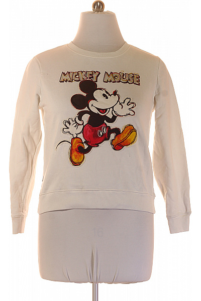 DESIGUAL Dámská Mikina S Dlouhým Rukávem A Potiskem Mickey Mouse Velikost L