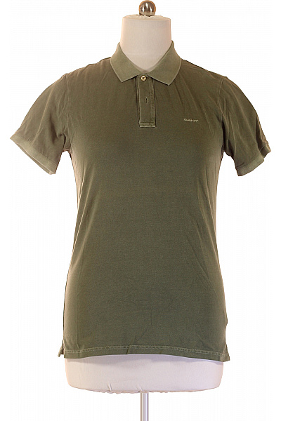GANT Pánské bavlněné polo tričko s krátkým rukávem khaki jednobarevné basic Velikost EU M | GANT | obrázek 2