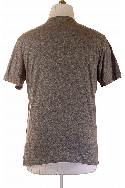 Hollister Pánské tričko s krátkým rukávem basic jednobarevné bavlněné šedé Vel. XL | Hollister | obrázek 3