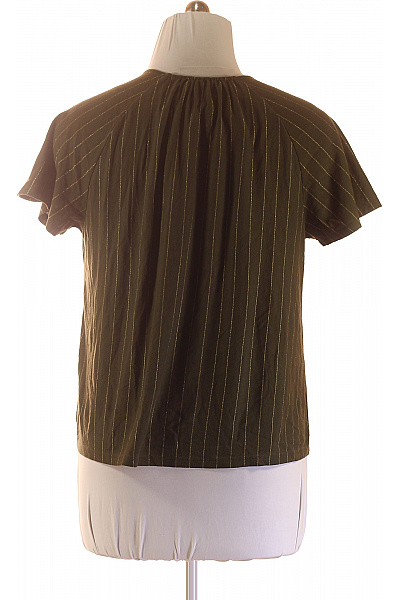 Marks & Spencer Dámské tričko krátký rukáv pruhované zelené Velikost EU 42 | Marks & Spencer | obrázek 3