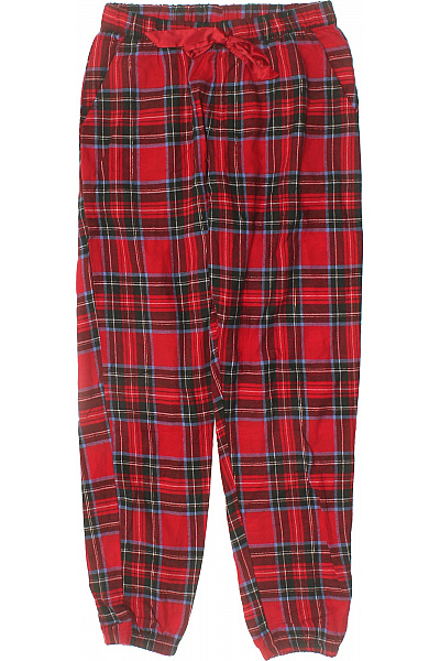 Sisters-Point Dámské červené kostkované bavlněné pyžamové kalhoty Velikost S | Sisters-Point | obrázek 2