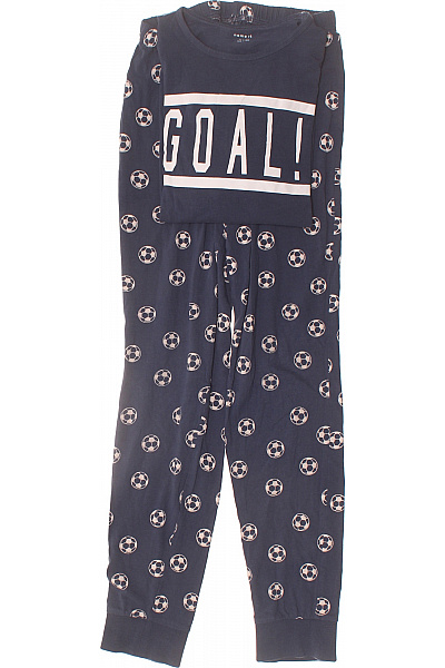 Name It Dětské Chlapecké Pyžamo Modré Fotbalové Velikost 146/152