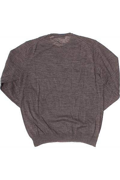 LAWRENCE GREY Pánský vlněný svetr s dlouhým rukávem basic šedý Vel. XXL | LAWRENCE GREY | obrázek 3