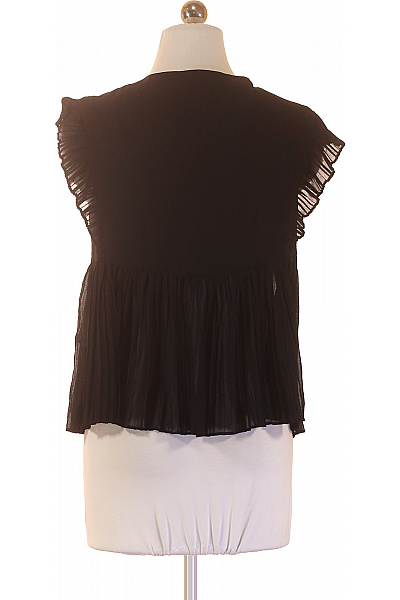 ZARA Dámská halenka krátký rukáv volná průsvitná černá Vel. EU S | ZARA | obrázek 3