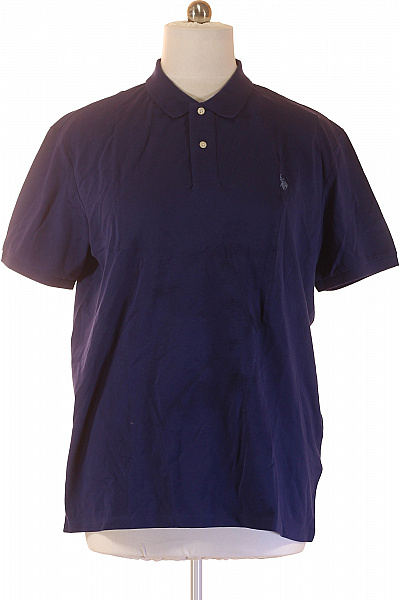 U.S.POLO ASSN. Pánské Bavlněné Polo Tričko S Krátkým Rukávem Jednobarevné Vel. 3XL