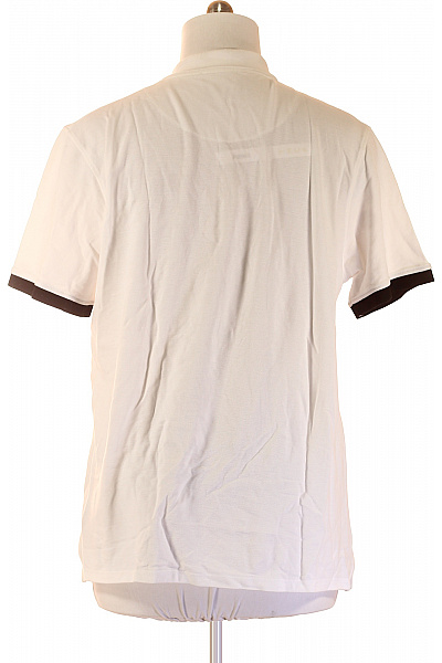 John Richmond Pánské bavlněné polo tričko s krátkým rukávem a nápisem bílé Velikost 3XL | John Richmond | obrázek 3