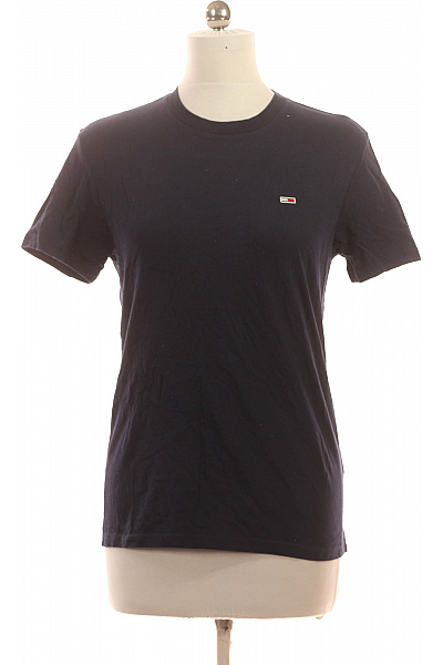 TOMMY HILFIGER Dámské tričko s krátkým rukávem jednobarevné basic tmavě modré Velikost EU S | TOMMY HILFIGER | obrázek 2