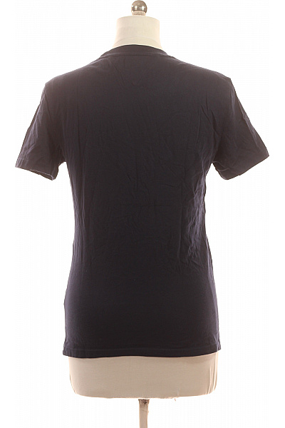 TOMMY HILFIGER Dámské tričko s krátkým rukávem jednobarevné basic tmavě modré Velikost EU S | TOMMY HILFIGER | obrázek 3