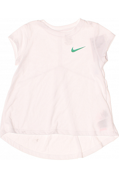 Nike Dívčí Tričko S Krátkým Rukávem A Logem Vel. 116/122