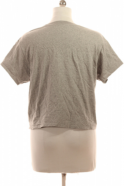 LEVIS Dámské tričko s krátkým rukávem a nápisem basic crop top šedé bavlněné Vel. EU M | LEVIS | obrázek 3