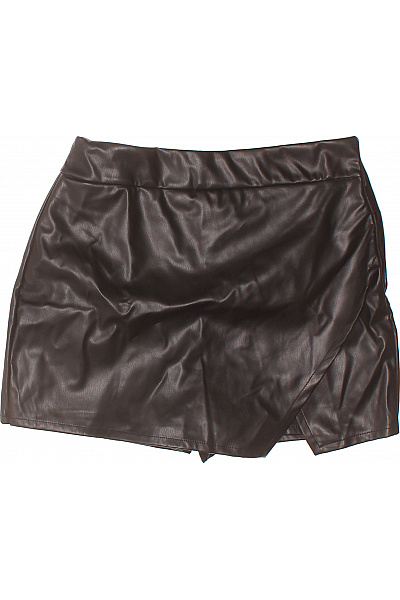 Dámské Kožené Mini Kraťasy Volnočasové Moderní Hnědé Vel. 38