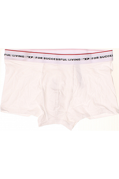 DIESEL Pánské Bavlněné Boxerky Bílé Velikost L