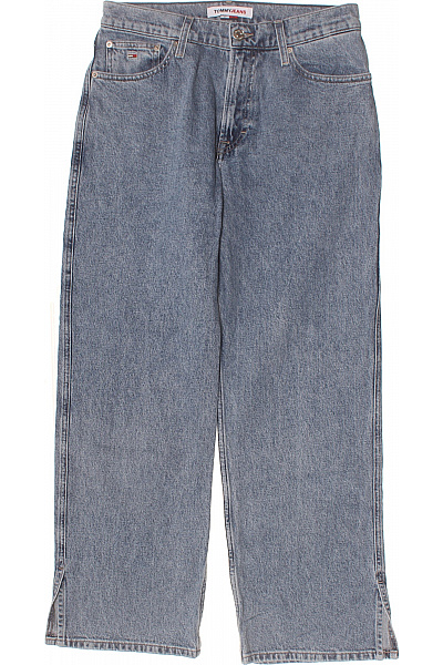 TOMMY HILFIGER Dámské Džíny Modré Volné S Rozparkem Bavlněné Velikost 27/30