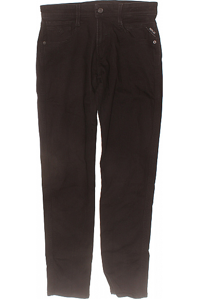 REPLAY Pánské Bavlněné Džíny Rovné S Kapsami Velikost 29