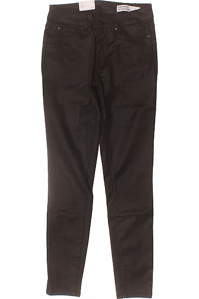 VERO MODA Dámské úzké Džíny Voskované černé Vel. EU S