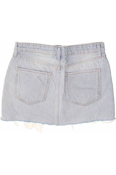 Bershka dámské džínové mini sukně s kamínky letní Vel. 34 | Bershka | obrázek 3