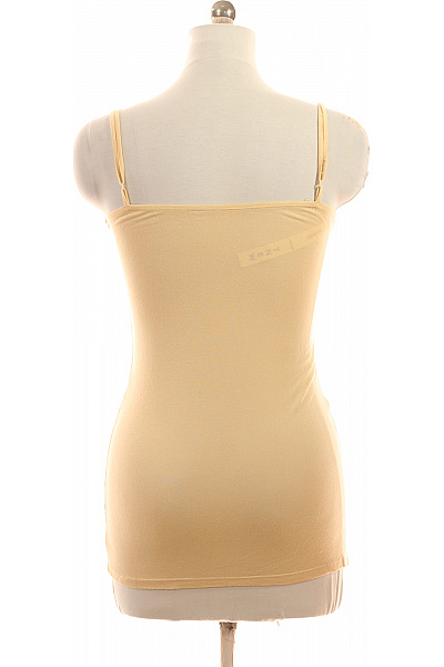 dámské tílko žluté jednobarevné basic bez rukávů Velikost XS | Unimoda | obrázek 3