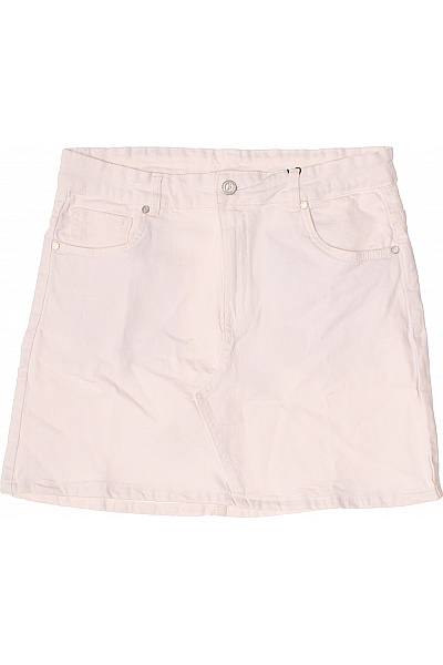 Sisters-Point Dámská Bavlněná Sukně S Kapsami Růžová Krátká Velikost L