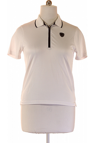 Blauer. Pánské tričko s límečkem a krátkým rukávem bílé Vel. M | Blauer. | obrázek 2