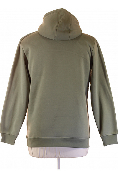 BRAVE SOUL pánská mikina s kapucí přes hlavu jednobarevná khaki Velikost L | BRAVE SOUL | obrázek 2