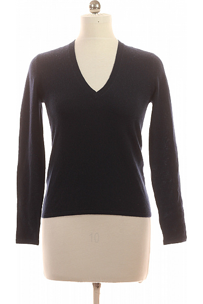 ESISTO Dámský kašmírový svetr do véčka podzimní zimní elegantní modrý Velikost EU XS | ESISTO | obrázek 2