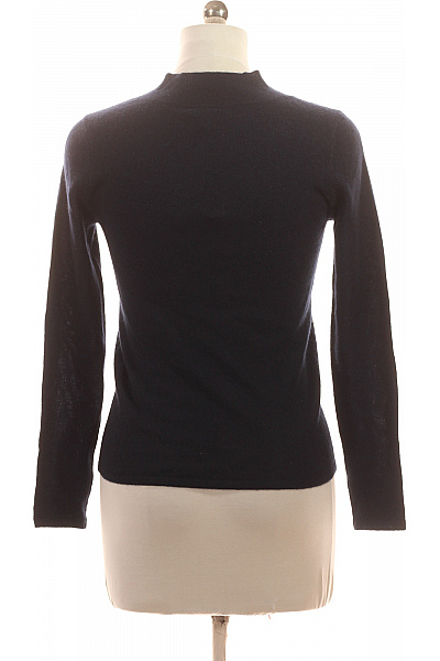 ESISTO Dámský kašmírový svetr do véčka podzimní zimní elegantní modrý Velikost EU XS | ESISTO | obrázek 3