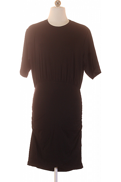 Dámské šaty Krátký Rukáv černé Volnočasové Tričkové Velikost EU 38