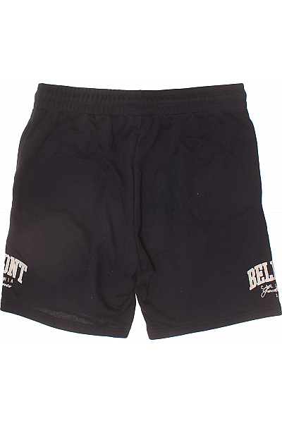 JACK & JONES Pánské černé teplákové kraťasy s potiskem volnočasové Velikost xl | JACK & JONES | obrázek 2