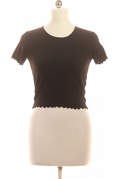 ONLY Dámské tričko černé krátký rukáv crop top basic Vel. m | ONLY | obrázek 2