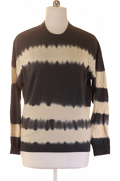 NOTSHY Pánský Kašmírový Pruhovaný Svetr Přes Hlavu Velikost XXL