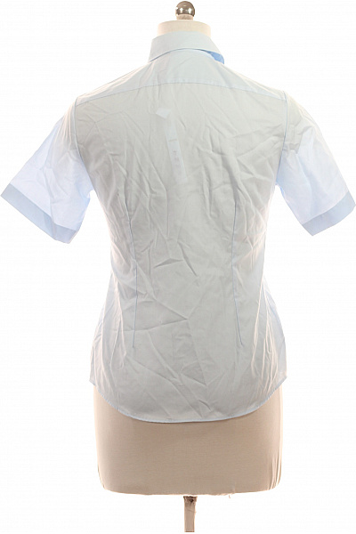 OLYMP Dámská bavlněná košile s krátkým rukávem elegantní modrá Velikost EU 36 | OLYMP | obrázek 3