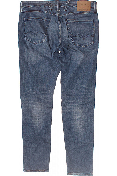 REPLAY Pánské džíny modré strečové rovné Velikost 34 | REPLAY | obrázek 2