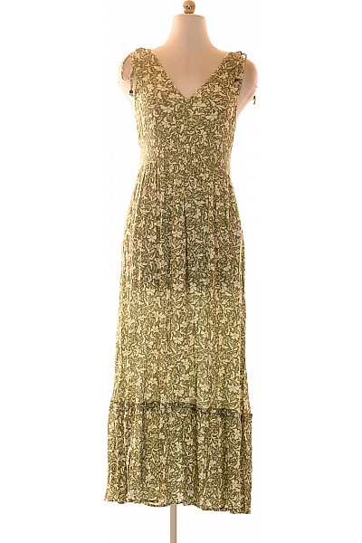 ONLY Dlouhé Květované šaty Na Ramínka Letní Boho Velikost EU M
