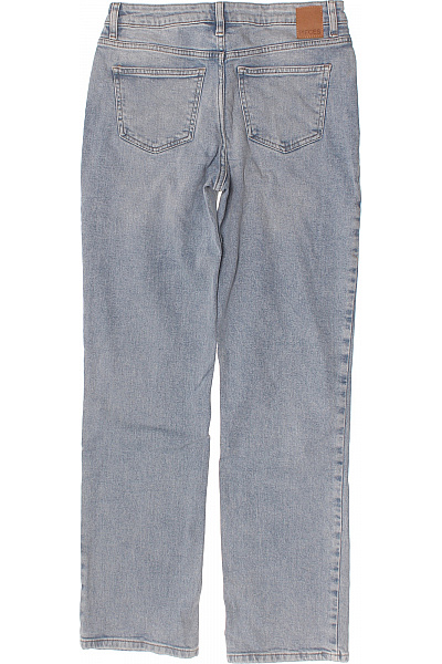 PIECES Dámské džíny rovné modré bavlněné seprané Velikost W27/L32 | PIECES | obrázek 2