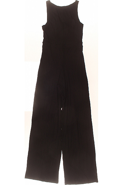 dámský černý overal bez rukávů viskózový Velikost 36 | Unimoda | obrázek 2