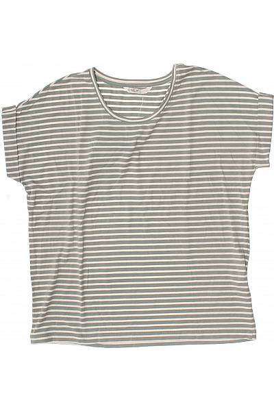 ONLY Dámské tričko s krátkým rukávem pruhované basic oversize Vel. xs | ONLY | obrázek 2