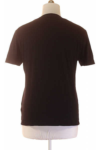 VERSACE Tričko s krátkým rukávem a nápisem basic černé bavlna Velikost l | VERSACE | obrázek 3