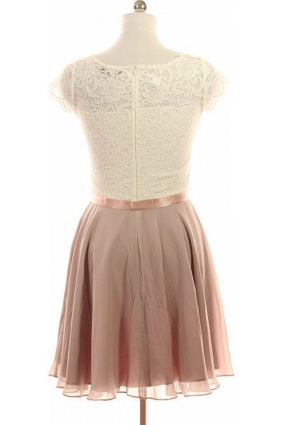 Swing Dámské krajkové šaty s krátkým rukávem a páskem růžové Velikost DE 38 | Swing | obrázek 2