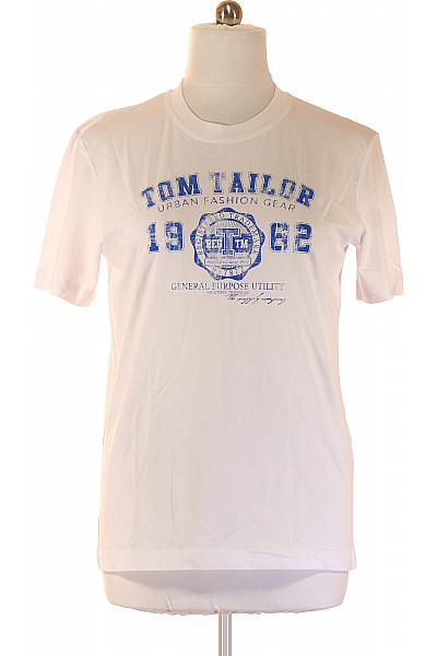 TOM TAILOR Tričko s krátkým rukávem a potiskem basic bílé bavlna Vel. EU L | TOM TAILOR | obrázek 2